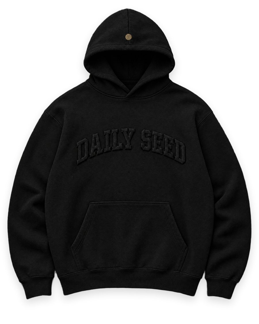 Daily Seed hoodie, black