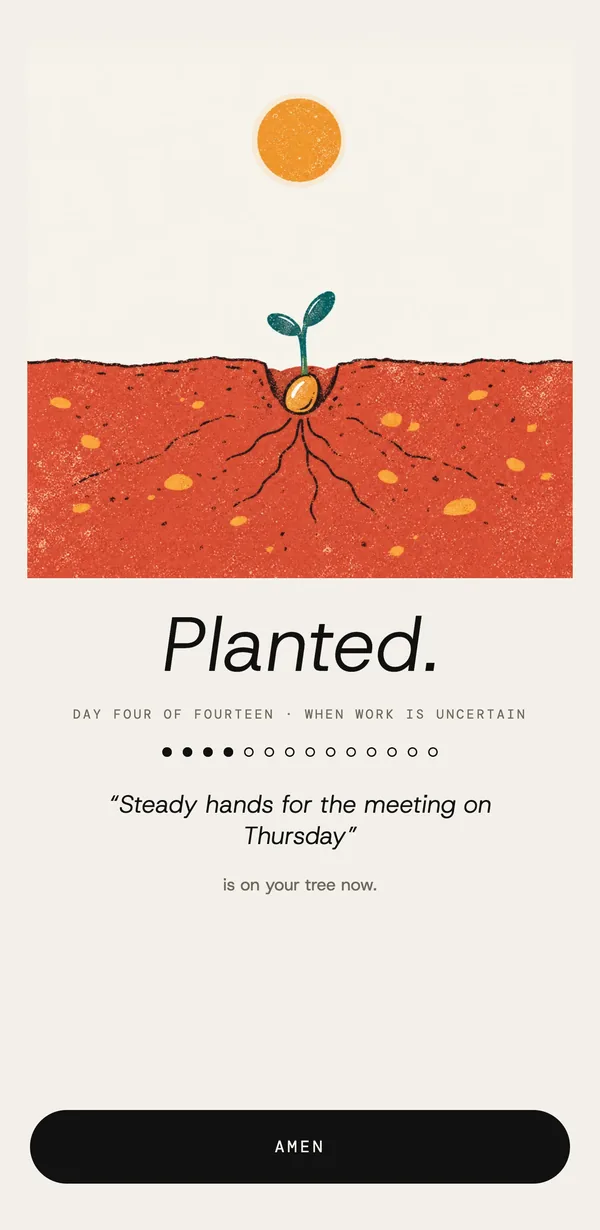 Daily Seed app: Planted